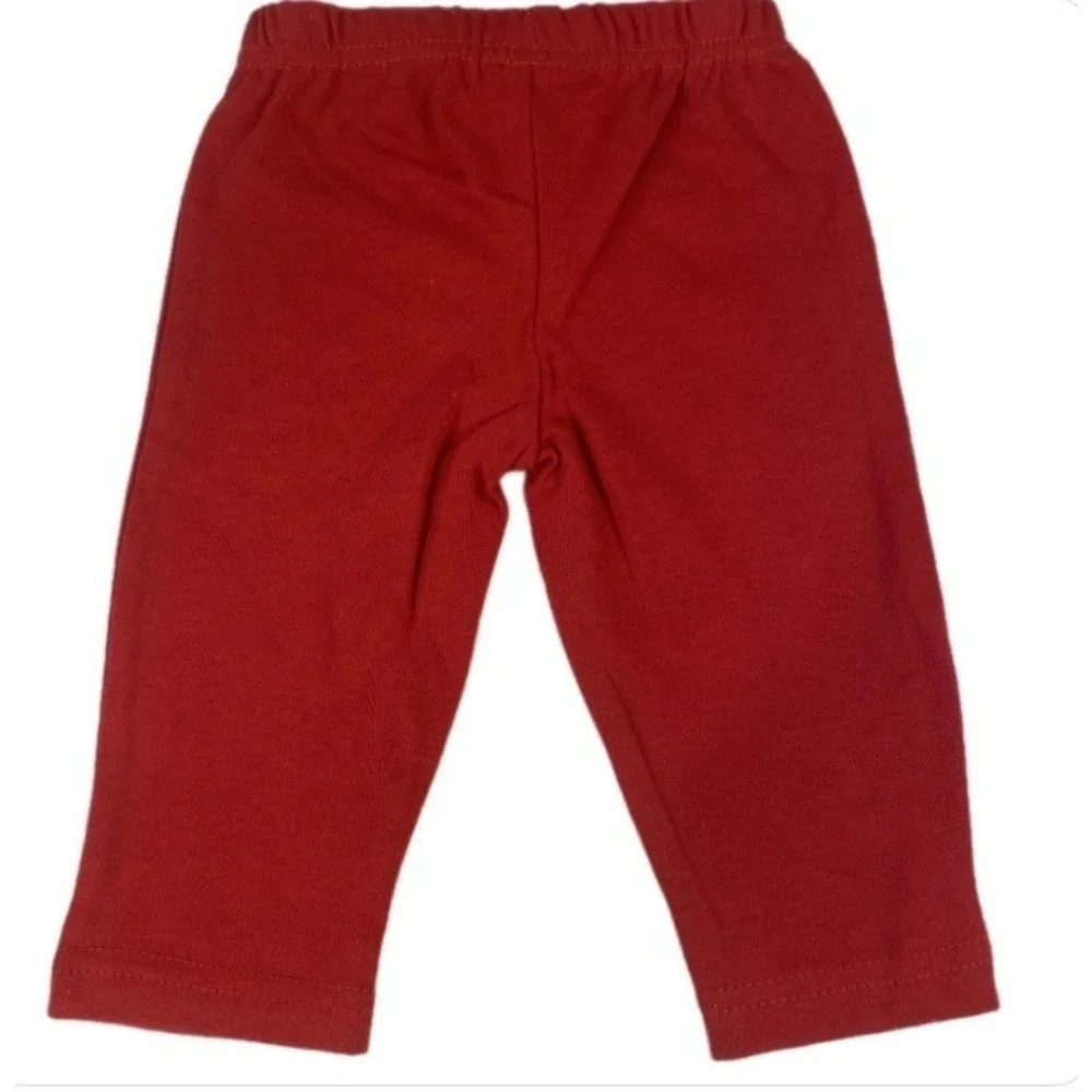 Sleeping Baby Bodysuit Pants Set Kids 3M Red White Nautical Anchor Ship Wheel